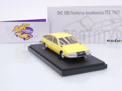 Preview: Autocult 06066-1 # BMC 1800 Pininfarina Aerodinamica Baujahr 1967 " gelb " 1:43