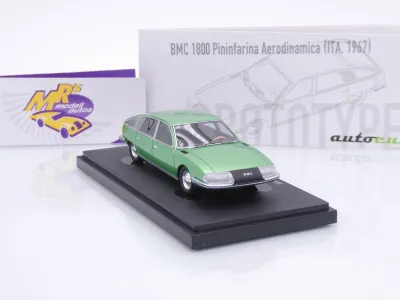 Preview: Autocult 06066-2 # BMC 1800 Pininfarina Aerodinamica Baujahr 1967 " grünmetallic " 1:43