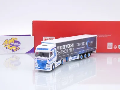 Herpa 320320 # MAN TGX GX Gardinenplanen-Sattelzug " Spedition Höhner " 1:87