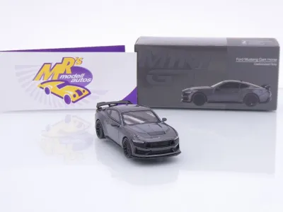 Preview: TSM MINI GT MGT00957-L # Ford Mustang Dark Horse Baujahr 2024 " Carbonized Grey " 1:64
