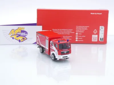 Preview: Herpa 098861 # MAN TGM M Mehrzweckgerätewagen (MzGW) " Feuerwehr Fraport " 1:87