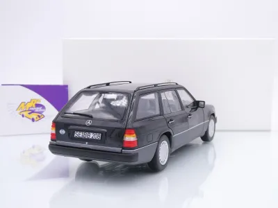 Preview: Norev 183960 # Mercedes-Benz 300 D T-Modell S124 Baujahr 1990 " schwarzblaumetallic " 1:18