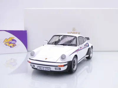 Norev 187668 # Porsche 911 930 Turbo 3.3 Baujahr 1980 " weiß-blau-rot " 1:18