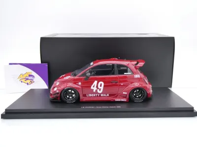 Preview: Top Speed TS0613 # Fiat Abarth 595 LB-Works X Abas Works 2024 " dunkelrot " 1:18