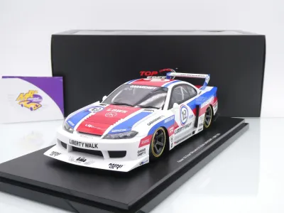 Top Speed TS0635 # Nissan Silvia S15 LB-Super 2025 " GARASIDRIFT x LBWK " 1:18