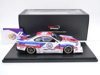 Preview: Top Speed TS0635 # Nissan Silvia S15 LB-Super 2025 " GARASIDRIFT x LBWK " 1:18