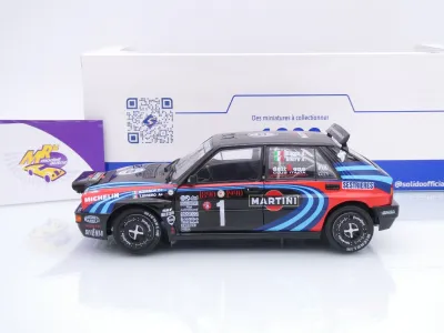 Preview: Solido S1807809 # Lancia Delta HF #1 Rallye Monte Carlo 1990 " Martini Racing " 1:18
