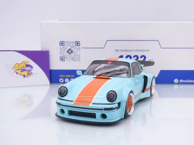 Solido S1810504 # Porsche 911 KS-R Khyzyl Saleem 2025 " GULF  blau-orange " 1:18