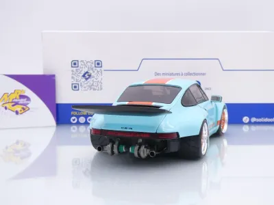 Preview: Solido S1810504 # Porsche 911 KS-R Khyzyl Saleem 2025 " GULF  blau-orange " 1:18