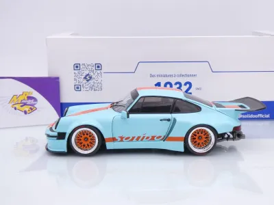 Preview: Solido S1810504 # Porsche 911 KS-R Khyzyl Saleem 2025 " GULF  blau-orange " 1:18