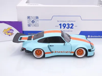 Preview: Solido S1810504 # Porsche 911 KS-R Khyzyl Saleem 2025 " GULF  blau-orange " 1:18
