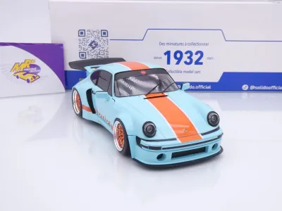 Solido S1810504 # Porsche 911 KS-R Khyzyl Saleem 2025 " GULF  blau-orange " 1:18
