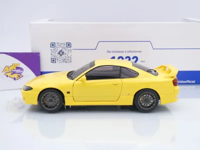 Preview: Solido S1812206 # Nissan Silvia S15 Spec-R Aero Baujahr 1999 " gelb " 1:18