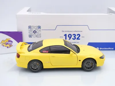 Preview: Solido S1812206 # Nissan Silvia S15 Spec-R Aero Baujahr 1999 " gelb " 1:18