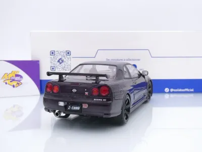 Preview: Solido S1804311 # Nissan Skyline (R34) GT-R Z-Tune Baujahr 1999 " lilamet " 1:18
