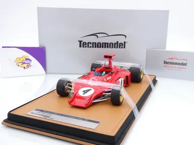 Tecnomodel TM18-411D # Ferrari 312B3-73 F1 #4 USA GP 1973 " Arturo Merzario " 1:18