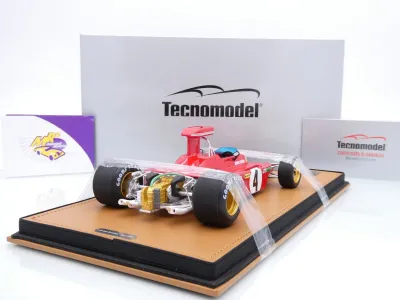 Preview: Tecnomodel TM18-411D # Ferrari 312B3-73 F1 #4 USA GP 1973 " Arturo Merzario " 1:18