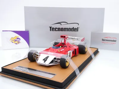 Tecnomodel TM18-411C # Ferrari 312B3-73 F1 #4 Kanada GP 1973 " Arturo Merzario " 1:18