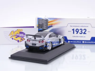 Preview: Solido S4311211 # Nissan Skyline GT-R R34 Liberty Walk Baujahr 2020 " silber-blau " 1:43