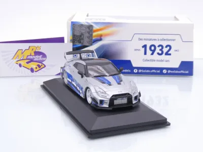 Preview: Solido S4311211 # Nissan Skyline GT-R R34 Liberty Walk Baujahr 2020 " silber-blau " 1:43