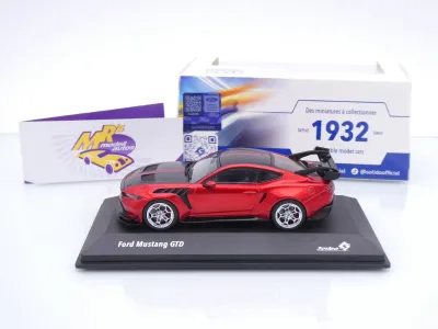 Preview: Solido S4318302 # Ford Mustang GTD Baujahr 2025 " rotmetallic-schwarz " 1:43
