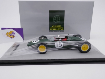 Preview: Tecnomodel TM18-182A # Lotus 21 Nr.15 Winner American GP 1961 " Innes Ireland " 1:18