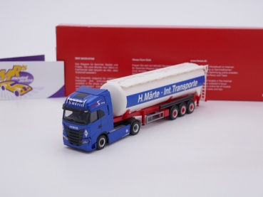 Herpa 314862 # Iveco S-Way Kippsilo-Sattelzug " H. Märte Int. Transporte " 1:87