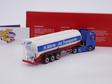 Preview: Herpa 314862 # Iveco S-Way Kippsilo-Sattelzug " H. Märte Int. Transporte " 1:87
