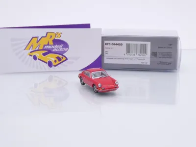 Preview: Minichamps 870064420 # Porsche 911 T Coupe Baujahr 1972 " indischrot " 1:87