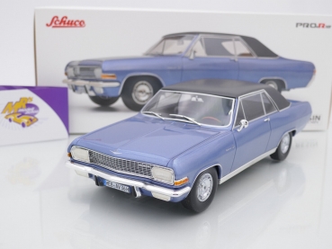 Preview: Schuco PRO.R18 00534 # Opel Diplomat A Coupe Baujahr 1966 " blaumetallic " 1:18