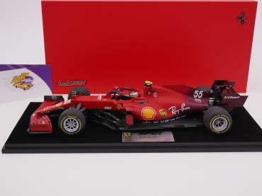 Preview: Look Smart LS18F1039 # Ferrari SF21 British GP 2021 " Carlos Sainz Jr. " 1:18