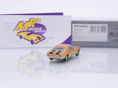 Preview: Minichamps 870144022 # Chevrolet Camaro Coupe Baujahr 1967 " gold-schwarz " 1:87