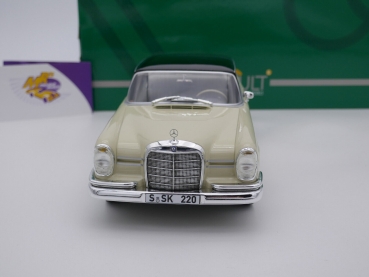 Preview: Cult CML151-1 # Mercedes Benz 220SE W111 Limousine Baujahr 1959 " cremebeige-schwarz " 1:18