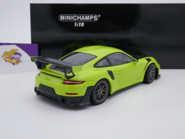 Preview: Minichamps 155068309 # Porsche 911 (991 II) GT2 RS Baujahr 2018 " hellgrün " 1:18