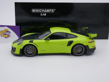 Preview: Minichamps 155068309 # Porsche 911 (991 II) GT2 RS Baujahr 2018 " hellgrün " 1:18