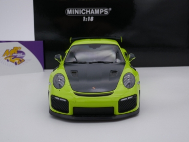 Preview: Minichamps 155068309 # Porsche 911 (991 II) GT2 RS Baujahr 2018 " hellgrün " 1:18