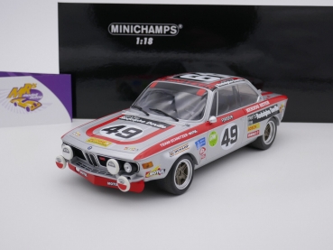 Minichamps 155722749 # BMW 2800 CS 24h Spa 1972 " Schnitzer-Motul " 1:18