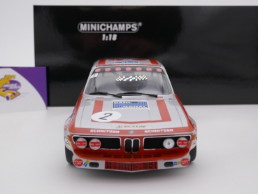 Preview: Minichamps 155722702 # BMW 2800 CS Sieger GP Nürburgring 1972 " Team Schnitzer " 1:18