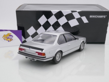 Preview: Minichamps 155028107 # BMW 635 CSI Coupe Baujahr 1982 " silbermetallic " 1:18
