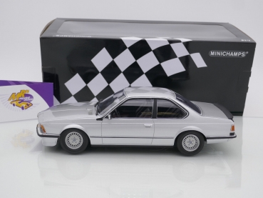 Preview: Minichamps 155028107 # BMW 635 CSI Coupe Baujahr 1982 " silbermetallic " 1:18