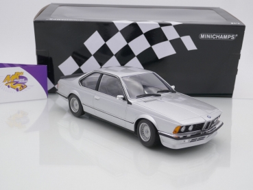 Preview: Minichamps 155028107 # BMW 635 CSI Coupe Baujahr 1982 " silbermetallic " 1:18