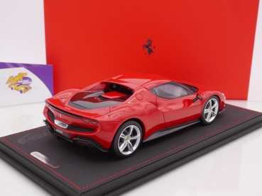Preview: BBR P18210A # Ferrari 296 GTB Baujahr 2022 " rosa corsa 322 " 1:18 Lim. Ed. 596