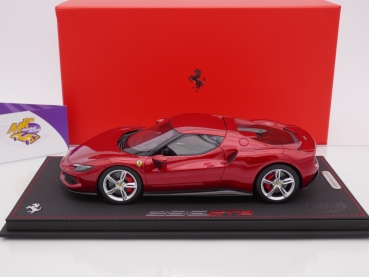 Preview: BBR P18210B # Ferrari 296 GTB Baujahr 2022 " rosso imola " 1:18 Li. Ed. 200 pcs.