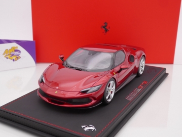 Preview: BBR P18210B # Ferrari 296 GTB Baujahr 2022 " rosso imola " 1:18 Li. Ed. 200 pcs.