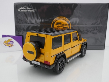 Preview: Almost Real 820602 # Mercedes-AMG G63 W463 Baujahr 2020 " sunbeam yellow " 1:18