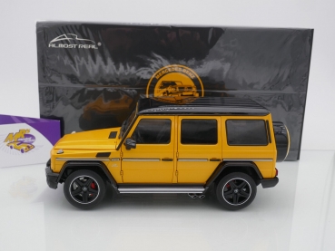 Preview: Almost Real 820602 # Mercedes-AMG G63 W463 Baujahr 2020 " sunbeam yellow " 1:18