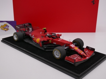 Preview: Look Smart LS18F1039 # Ferrari SF21 British GP 2021 " Carlos Sainz Jr. " 1:18