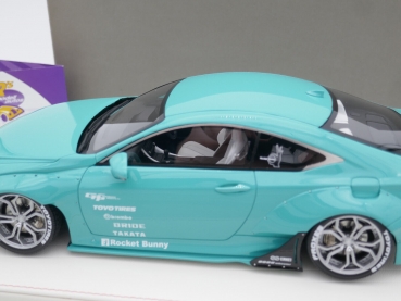 Preview: Onemodel 3 # LEXUS RC F Coupe Baujahr 2015 " Rocket Bunny - Tiffany Blue " 1:18