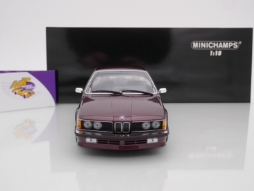 Preview: Minichamps 155028105 # BMW 635 CSI Coupe Baujahr 1982 " dunkelrotmetallic " 1:18