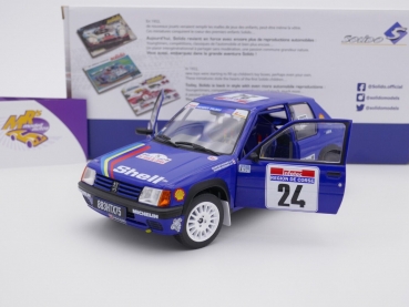 Preview: Solido S1801711 # Peugeot 205 Rallye Rallye Tour de Corse 1990 " Talbot Sport " 1:18